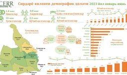 Сирдарё вилоятининг   2023 йил январь-июнь ойларидаги демографик ҳолати таҳлил қилинди