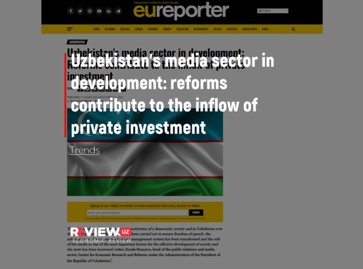 Uzbekistan's media sector in development reforms contribute to the