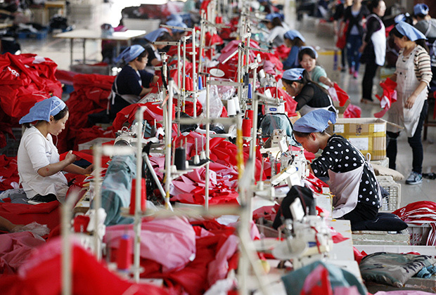 В китайской отрасли производства текстильных изделий зафиксировано падение доходов