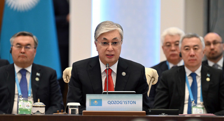 Выступление президента Казахстана Касым-Жомарта Токаева на заседании Совета глав государств ОТГ