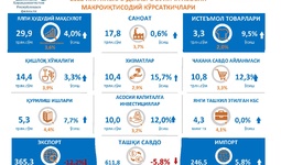 Infografika: Qoraqalpog‘iston Respublikasining 2022 yildagi makroiqtisodiy ko‘rsatkichlari