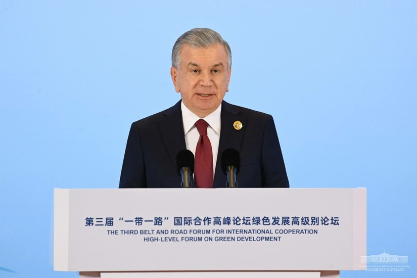 Address by President of the Republic of Uzbekistan Shavkat Mirziyoyev at One belt One road third international forum