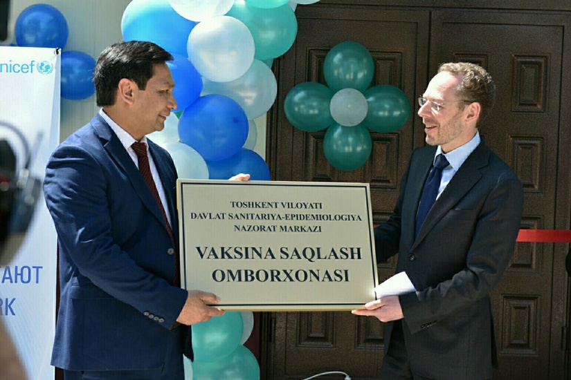 Открыт первый склад для вакцин Ташкентской области