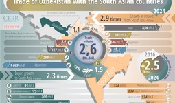 Infographic: Uzbekistan's Trade with South Asian Countries in 2024