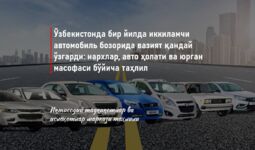 Ўзбекистонда бир йилда иккиламчи автомобиль бозорида вазият қандай ўзгарди: нархлар, авто ҳолати ва юрган масофаси бўйича таҳлил
