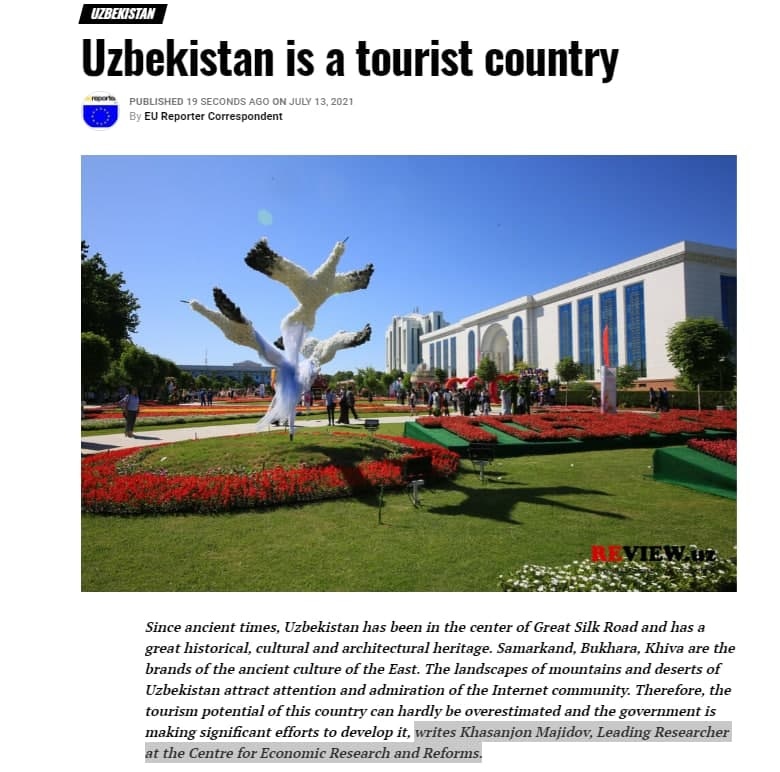 Узбекистан - страна туристическая