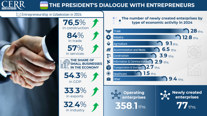 Infographic: Entrepreneurship Development in Uzbekistan in 2024