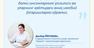 Ҳоким ёрдамчилари – халқ орасида (“Шодлик” маҳалласи)