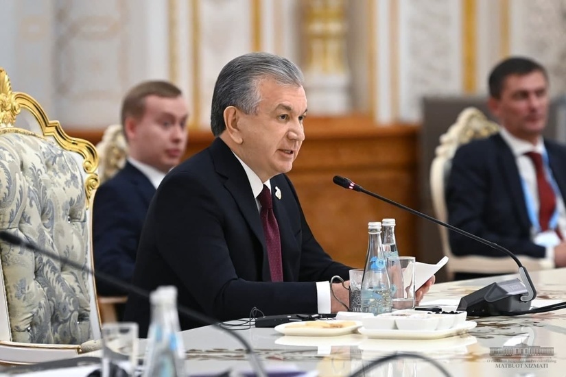 Шавкат Мирзиёев выступил на встрече в формате ШОС – ОДКБ в Душанбе