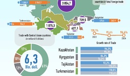 Infographics: Uzbekistan's trade with Central Asian countries in January-November 2024